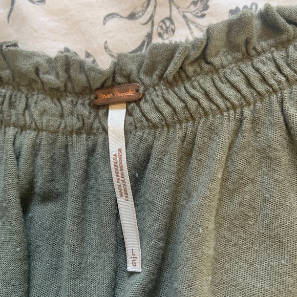 Free people linen rayon pretty boho top - Picture 4 of 5